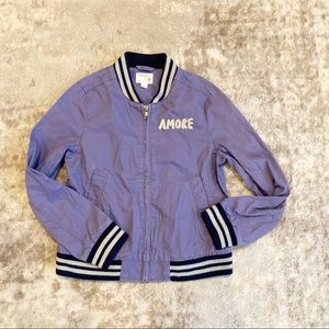J. Crew Crewcuts Girls' Bomber Jacket Amore Size10